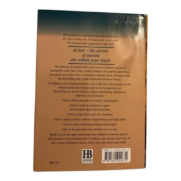 God's Little Devotional Book on Success Hardcover Daily Inspiration - Picture 2 of 2